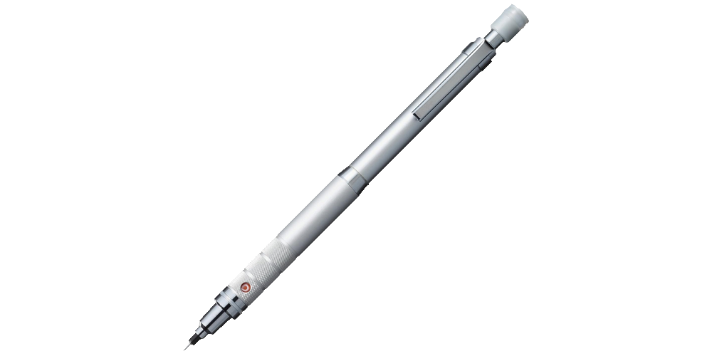 A silver mechanical pencil