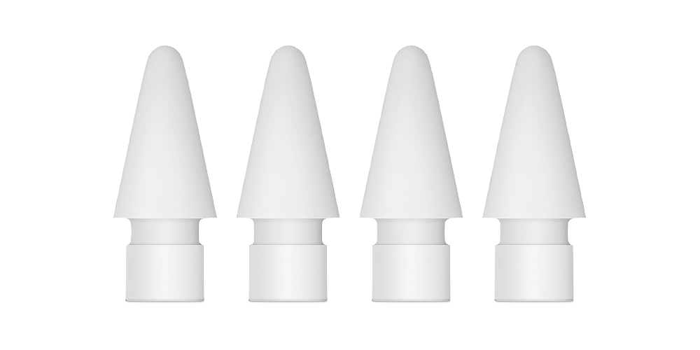 Four Apple pencil tips
